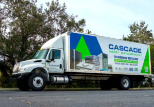 Cascade truck on the road