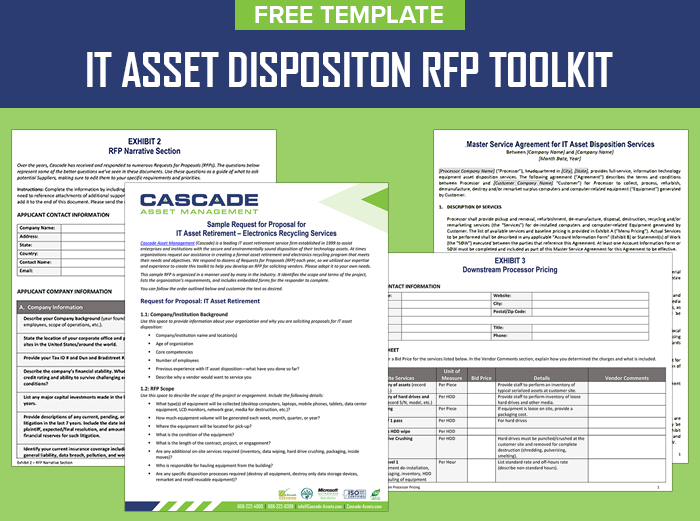 IT asset disposition request for proposal template