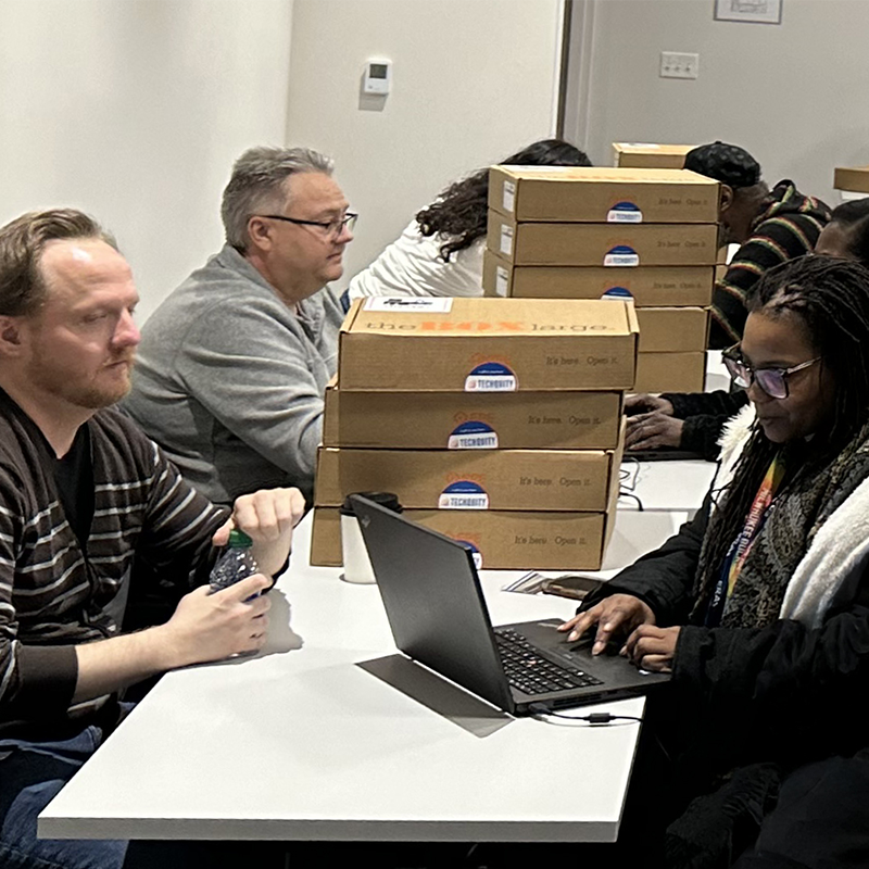 United Way of Greater Milwaukee & Waukesha Techquity Program - distribution event