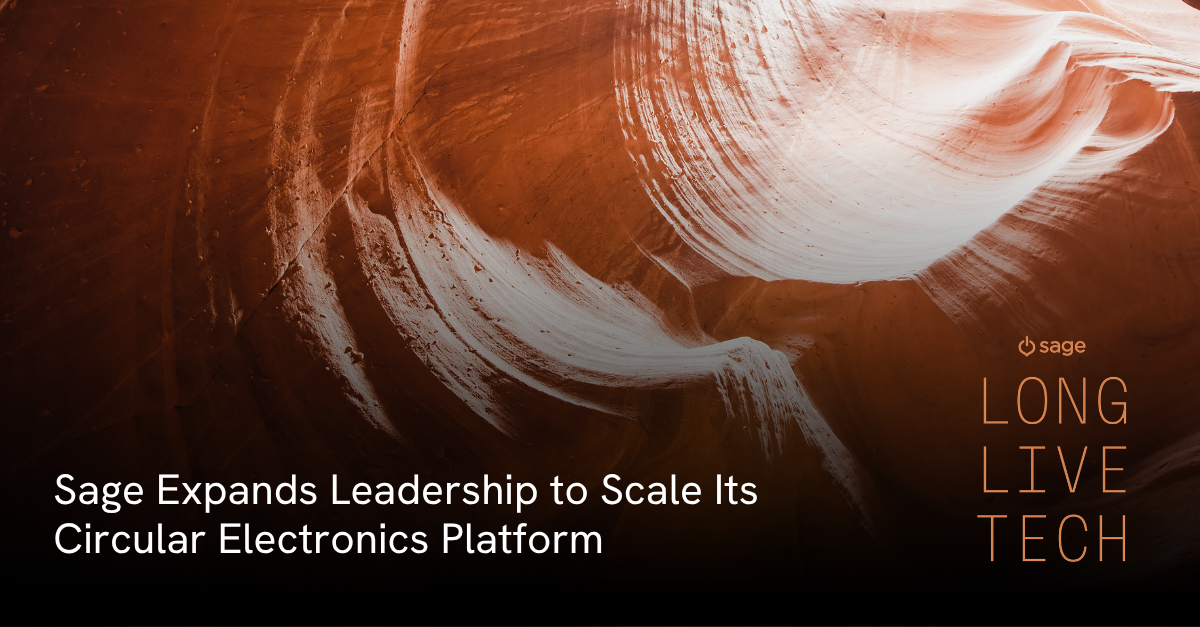 Sage Sustainable Electronics expands leadership to scale its circular electronics platform